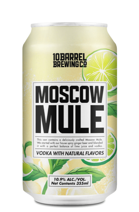 Moscow Mule with real Vodka by 10 Barrel Brewing Company, Bend, OR since 2006